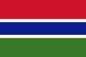 die Flagge Gambias